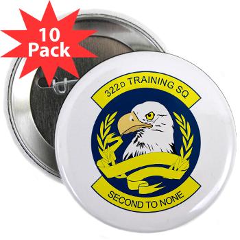 322TS - M01 - 01 - 322nd Training Squadron - 2.25" Button (10 pack)