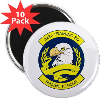 322TS - M01 - 01 - 322nd Training Squadron - 2.25" Magnet (10 pack) - Click Image to Close