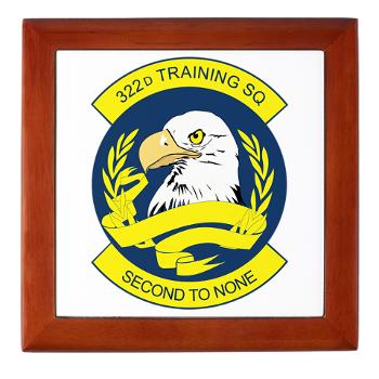 322TS - M01 - 03 - 322nd Training Squadron - Keepsake Box