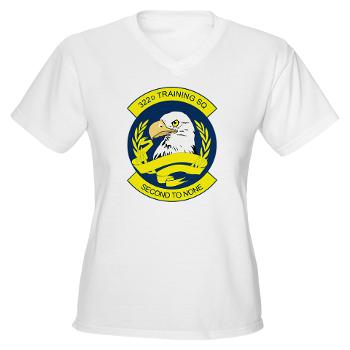 322TS - A01 - 04 - 322nd Training Squadron - Women's V-Neck T-Shirt