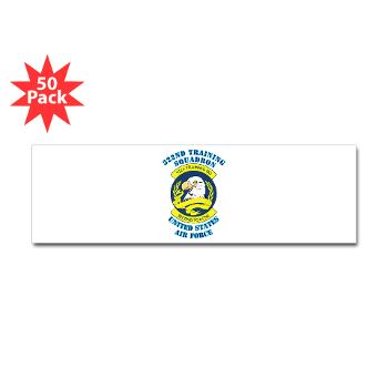 322TS - M01 - 01 - 322nd Training Squadron with Text - Sticker (Bumper 50 pk)