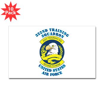 322TS - M01 - 01 - 322nd Training Squadron with Text - 2.25" Button (10 pack) - Click Image to Close