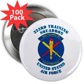 323TS - M01 - 01 - 323rd Training Squadron with Text - 2.25" Button (100 pack)