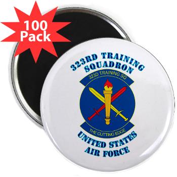 323TS - M01 - 01 - 323rd Training Squadron with Text - 2.25" Magnet (100 pack)