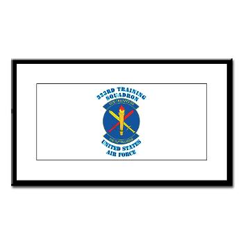 323TS - M01 - 02 - 323rd Training Squadron with Text - Small Framed Print