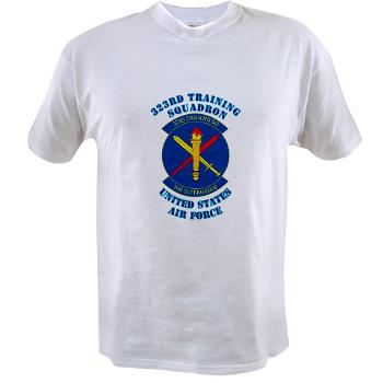323TS - A01 - 04 - 323rd Training Squadron with Text - Value T-shirt