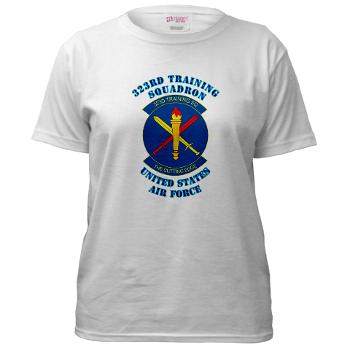 323TS - A01 - 04 - 323rd Training Squadron with Text - Women's T-Shirt