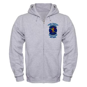 323TS - A01 - 03 - 323rd Training Squadron with Text - Zip Hoodie - Click Image to Close