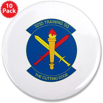 323TS - M01 - 01 - 323rd Training Squadron - 3.5" Button (10 pack)