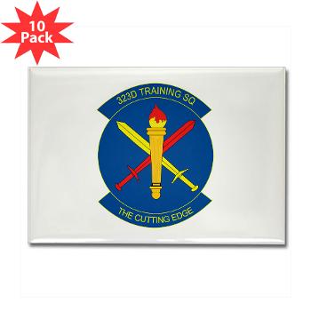 323TS - M01 - 01 - 323rd Training Squadron - Rectangle Magnet (10 pack) - Click Image to Close