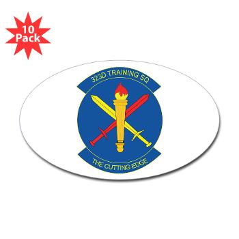 323TS - M01 - 01 - 323rd Training Squadron - Sticker (Oval 10 pk)