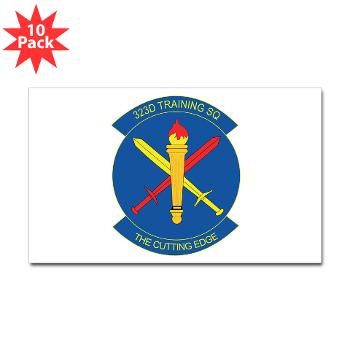 323TS - M01 - 01 - 323rd Training Squadron - Sticker (Rectangle 10 pk)