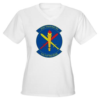 323TS - A01 - 04 - 323rd Training Squadron - Women's V-Neck T-Shirt - Click Image to Close