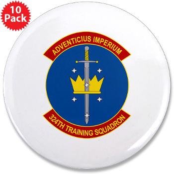 324TS - M01 - 01 - 324th Training Squadron - 3.5" Button (10 pack)
