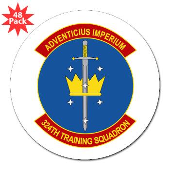 324TS - M01 - 01 - 324th Training Squadron - 3" Lapel Sticker (48 pk)