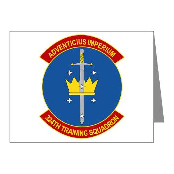 324TS - M01 - 02 - 324th Training Squadron - Note Cards (Pk of 20)