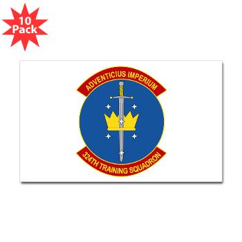 324TS - M01 - 01 - 324th Training Squadron - Sticker (Rectangle 10 pk)