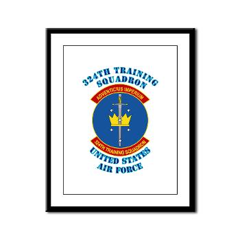 324TS - M01 - 02 - 324th Training Squadron with Text - Framed Panel Print
