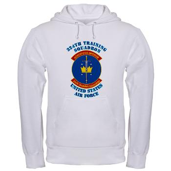 324TS - A01 - 03 - 324th Training Squadron with Text - Hooded Sweatshirt