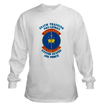 324TS - A01 - 03 - 324th Training Squadron with Text - Long Sleeve T-Shirt