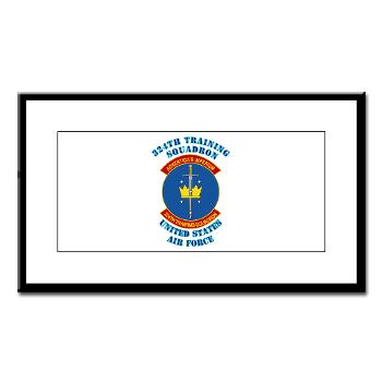 324TS - M01 - 02 - 324th Training Squadron with Text - Small Framed Print