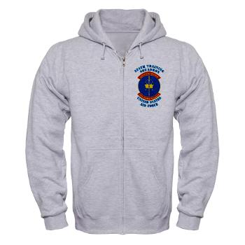 324TS - A01 - 03 - 324th Training Squadron with Text - Zip Hoodie