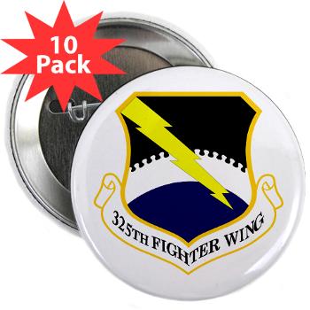 325FW - M01 - 01 - 325th Fighter Wing - 2.25" Button (10 pack) - Click Image to Close