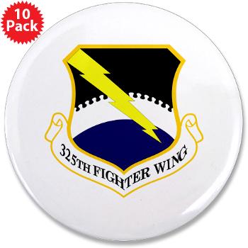 325FW - M01 - 01 - 325th Fighter Wing - 3.5" Button (10 pack)