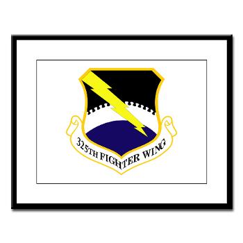 325FW - M01 - 02 - 325th Fighter Wing - Large Framed Print