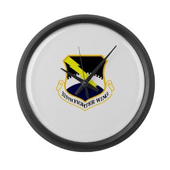 325FW - M01 - 03 - 325th Fighter Wing - Large Wall Clock