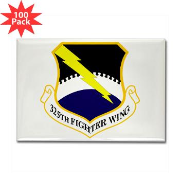 325FW - M01 - 01 - 325th Fighter Wing - Rectangle Magnet (100 pack)