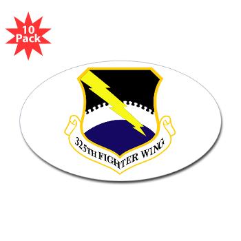 325AM - M01 - 01 - 325th Fighter Wing - Sticker (Oval 10 pk) - Click Image to Close