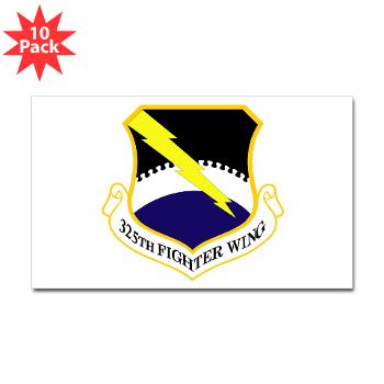 325FW - M01 - 01 - 325th Fighter Wing - Sticker (Rectangle 10 pk)