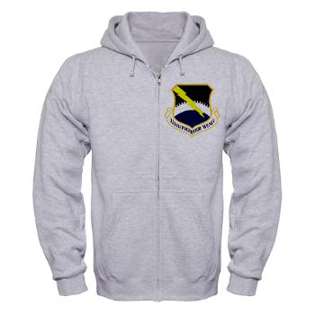 325FW - A01 - 03 - 325th Fighter Wing - Zip Hoodie - Click Image to Close