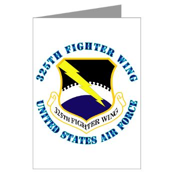 325FW - M01 - 02 - 325th Fighter Wing with Text - Greeting Cards (Pk of 10) - Click Image to Close