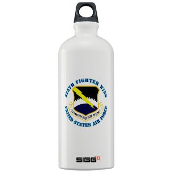 325FW - M01 - 03 - 325th Fighter Wing with Text - Sigg Water Bottle 1.0L
