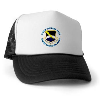 325FW - A01 - 02 - 325th Fighter Wing with Text - Trucker Hat - Click Image to Close
