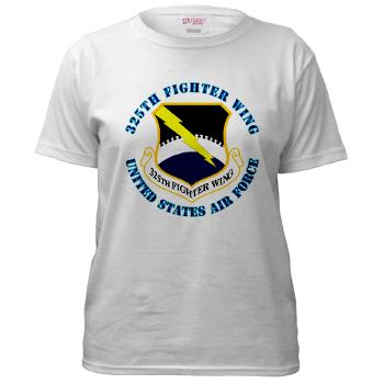 325FW - A01 - 04 - 325th Fighter Wing with Text - Women's T-Shirt