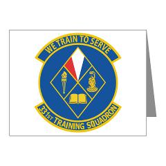 331TS - M01 - 02 - 331st Training Squadron - Note Cards (Pk of 20)