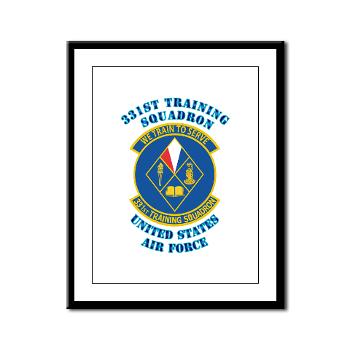 331TS - M01 - 02 - 331st Training Squadron with Text - Framed Panel Print