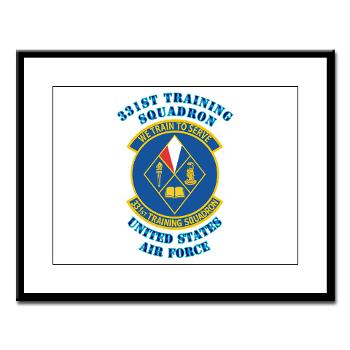 331TS - M01 - 02 - 331st Training Squadron with Text - Large Framed Print