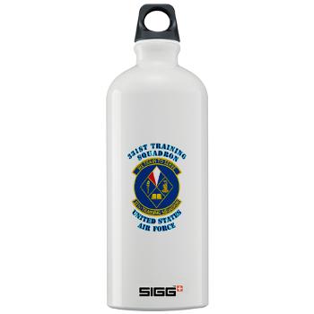 331TS - M01 - 03 - 331st Training Squadron with Text - Sigg Water Bottle 1.0L