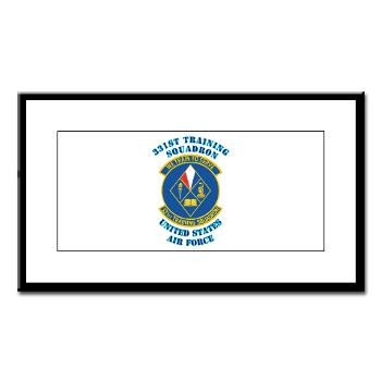 331TS - M01 - 02 - 331st Training Squadron with Text - Small Framed Print