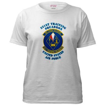 331TS - A01 - 04 - 331st Training Squadron with Text - Women's T-Shirt