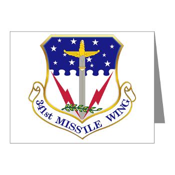 341MW - M01 - 02 - 341st Missile Wing - Note Cards (Pk of 20)