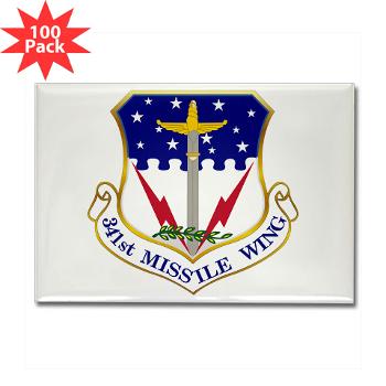 341MW - M01 - 01 - 341st Missile Wing - Rectangle Magnet (100 pack) - Click Image to Close