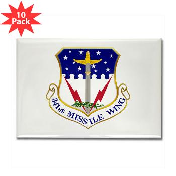 341MW - M01 - 01 - 341st Missile Wing - Rectangle Magnet (10 pack)