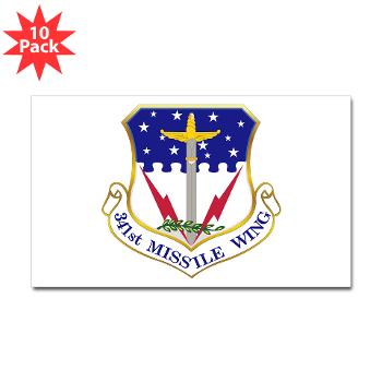 341MW - M01 - 01 - 341st Missile Wing - Sticker (Rectangle 10 pk)