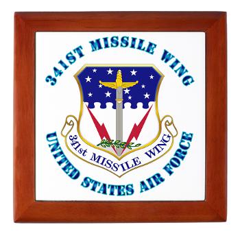 341MW - M01 - 03 - 341st Missile Wing with Text - Keepsake Box