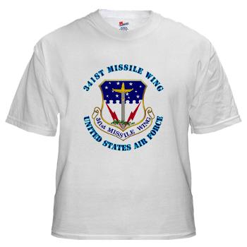 341MW - A01 - 04 - 341st Missile Wing with Text - White t-Shirt